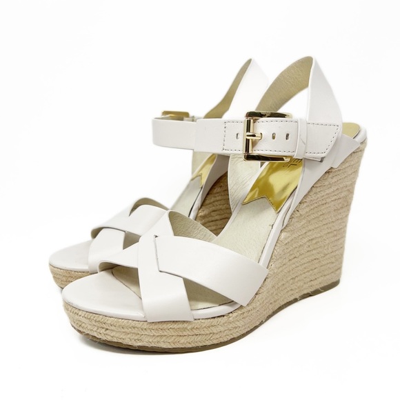 Michael Kors Shoes - SOLD! Michael Kors Espadrilles Platform Wedge Slingback Sandals